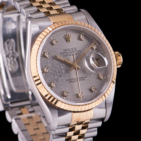 1998 rolex oyster perpetual datejust|Rolex 16233 diamond dial.